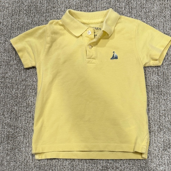 J. Crew Factory Yellow Kids Polo with Sailboat Embroidery - Picture 1 of 4